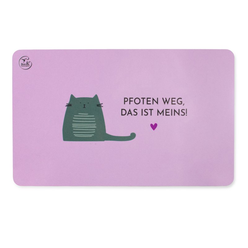Tabla de desayuno gato de melamina "¡Fuera las patas, eso es mío!"