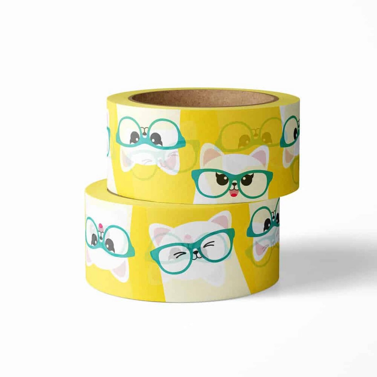 Washi tape Kat med briller