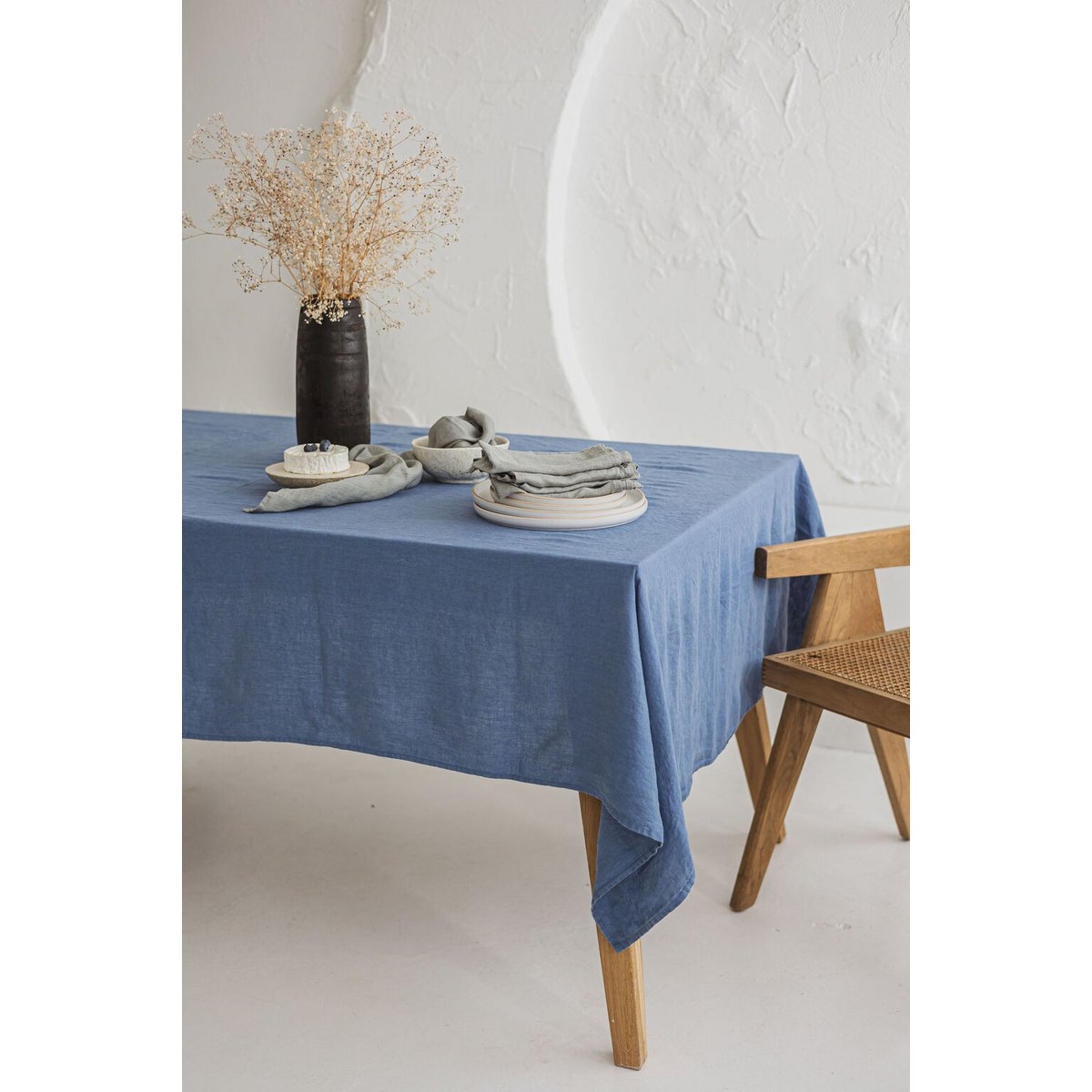 Tovaglia in Lino Traspirante e Anallergica nel colore Blu Notte