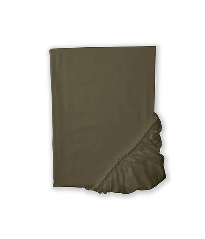 Satinlaken mit elastischem Solid Khaki