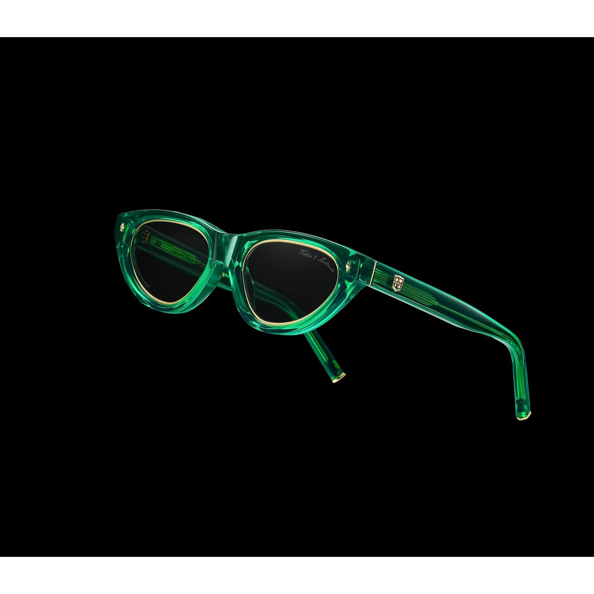 Walton & Mortimer nr. 21 “Enkeproducenten” Poison Green Limited Edition solbriller