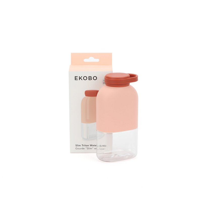 Slim Tritan Water Bottle 350 ml Blush / Terracotta