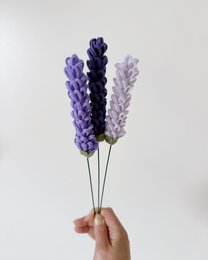 Følte blomster Lavendel Center lilla