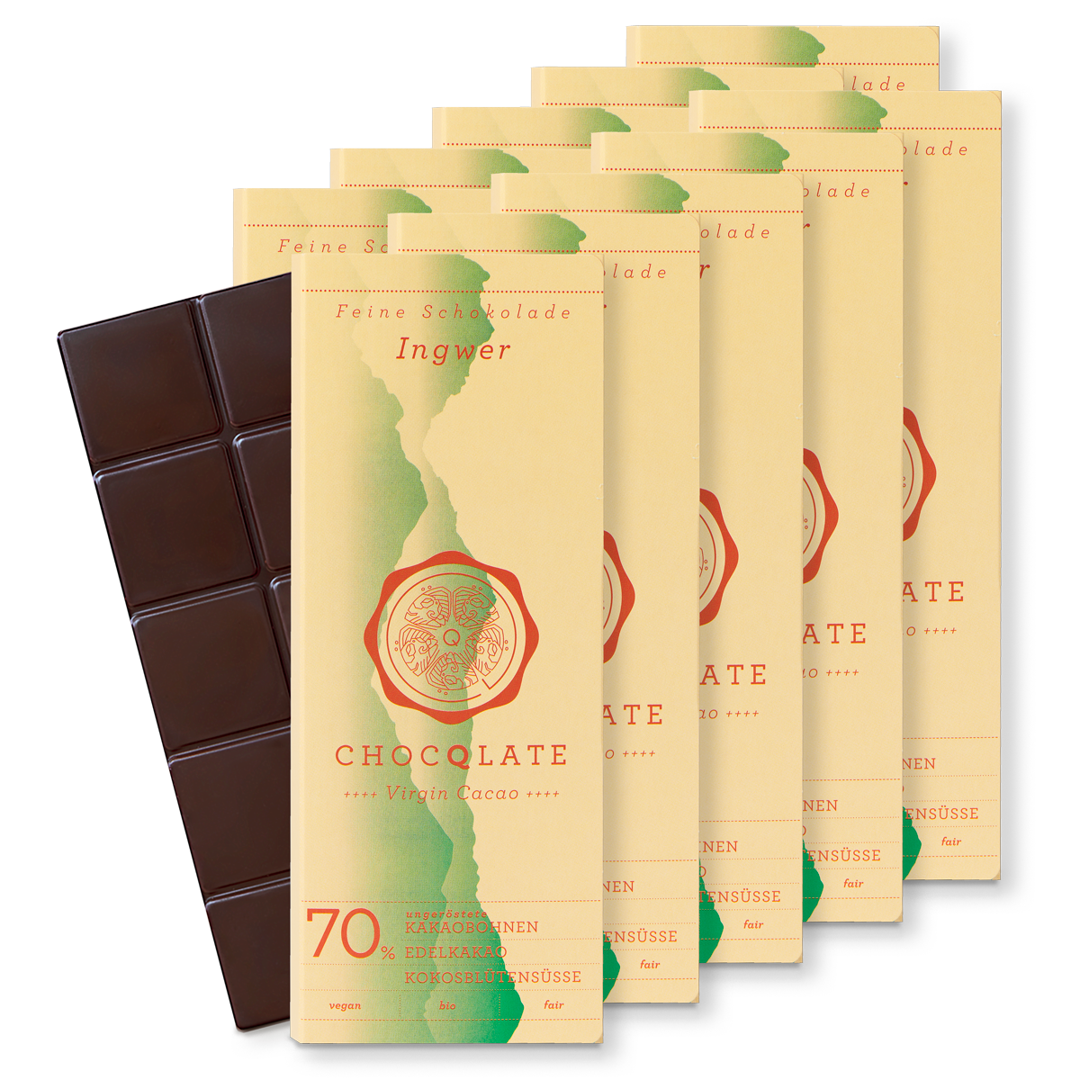 CHOCQLATE organic chocolate GINGER