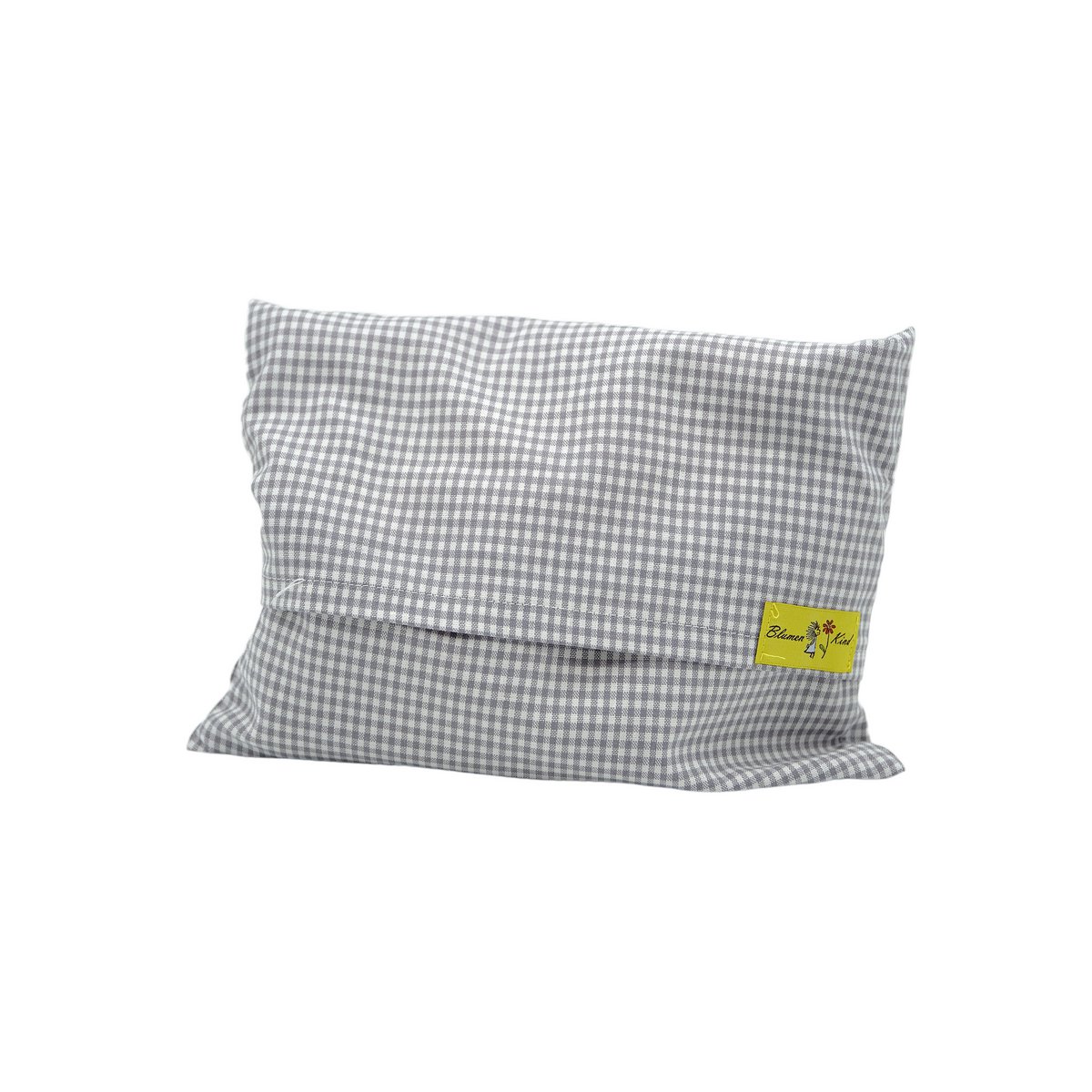 Cuscino Semi Di Finocchio Grigio A Quadri