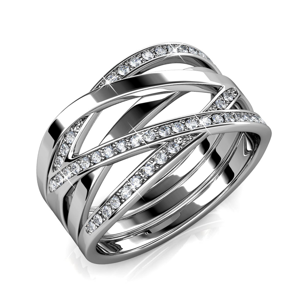 Pack Descubrimiento 5 Anillos Color Plata