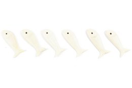 Set of 6 fish knife holders in bone
