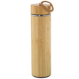 THERMO.550ML BOIS DE BAMBOU/ACIER INOXYDABLE _°7X25CM CU80165