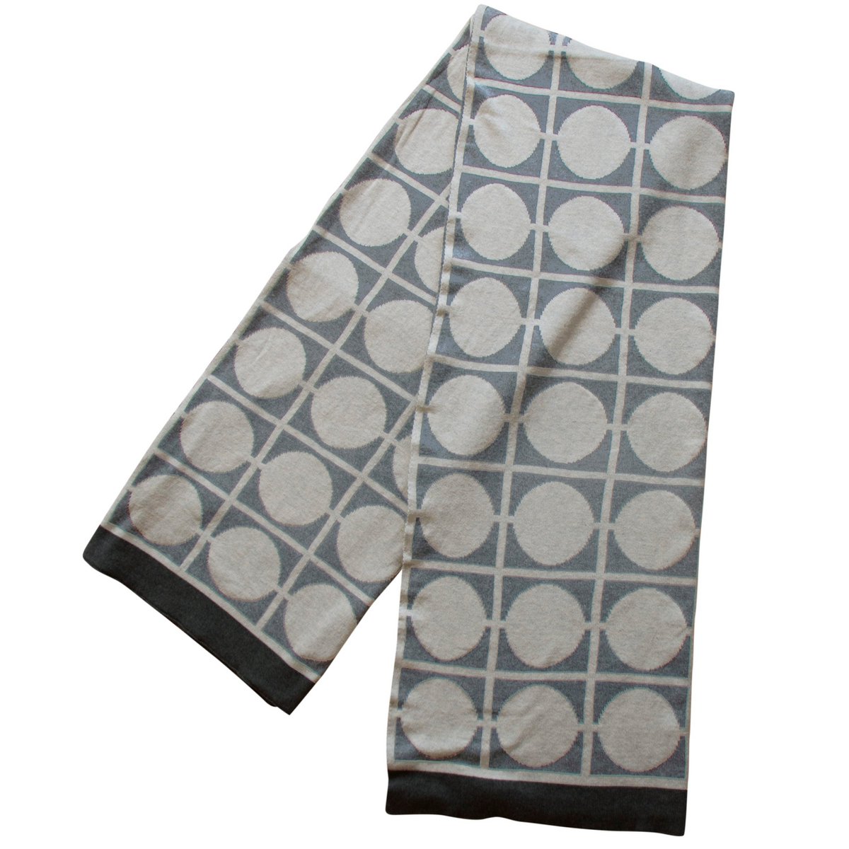 Don Grey Jacquard Throw – Soft Brushed Cotton