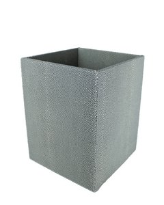 Track basket rays blue trash can synthetic leather leather