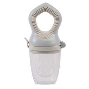 Siliconen bijtring voor baby Food Feeder Grijs