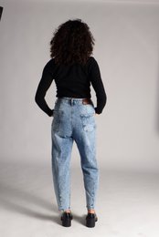 Damen-MOM-Jeans – High Waist – neu interpretierter 80er-Jahre-Stil
