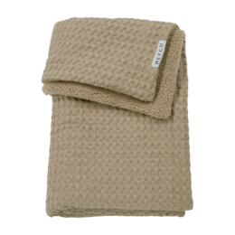 Blanket Waffle Teddy Taupe