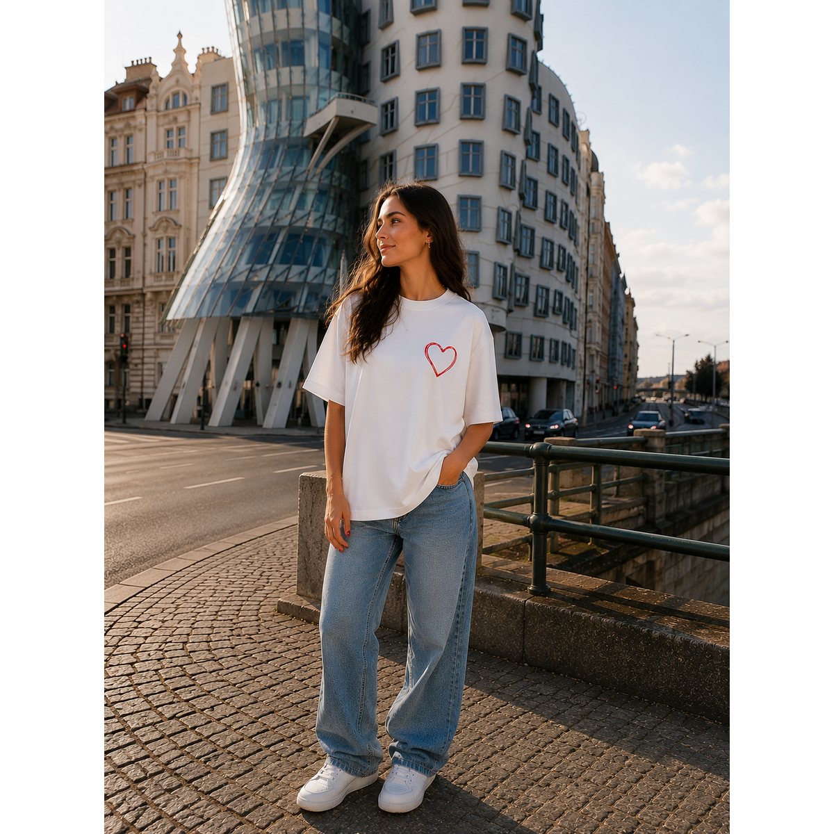 T-shirt oversize Cuore
