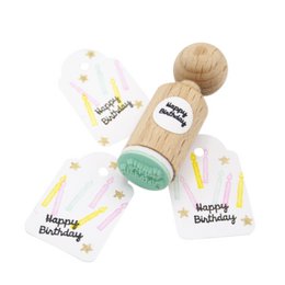 Mini "Happy Birthday" Stempel perfekt für DIY -Karten und Handwerksprojekte