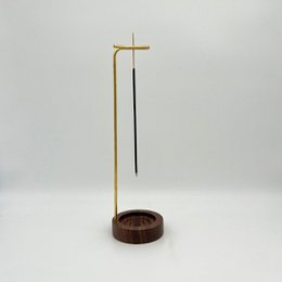 en solskinsdag hængende røgelsesholder guld - røgelsesholder - træ - guld - messing