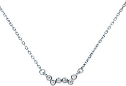 Chaîne avec pendentif 6 zircons ensemble en argent 925