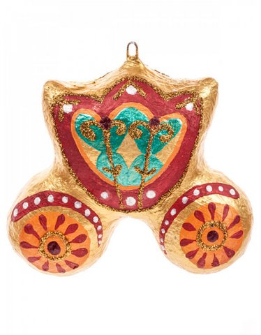 Handmade papier-mache Carriage (Nutcracker collection)