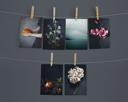 Postal Hortensia Oscura (PK_064)