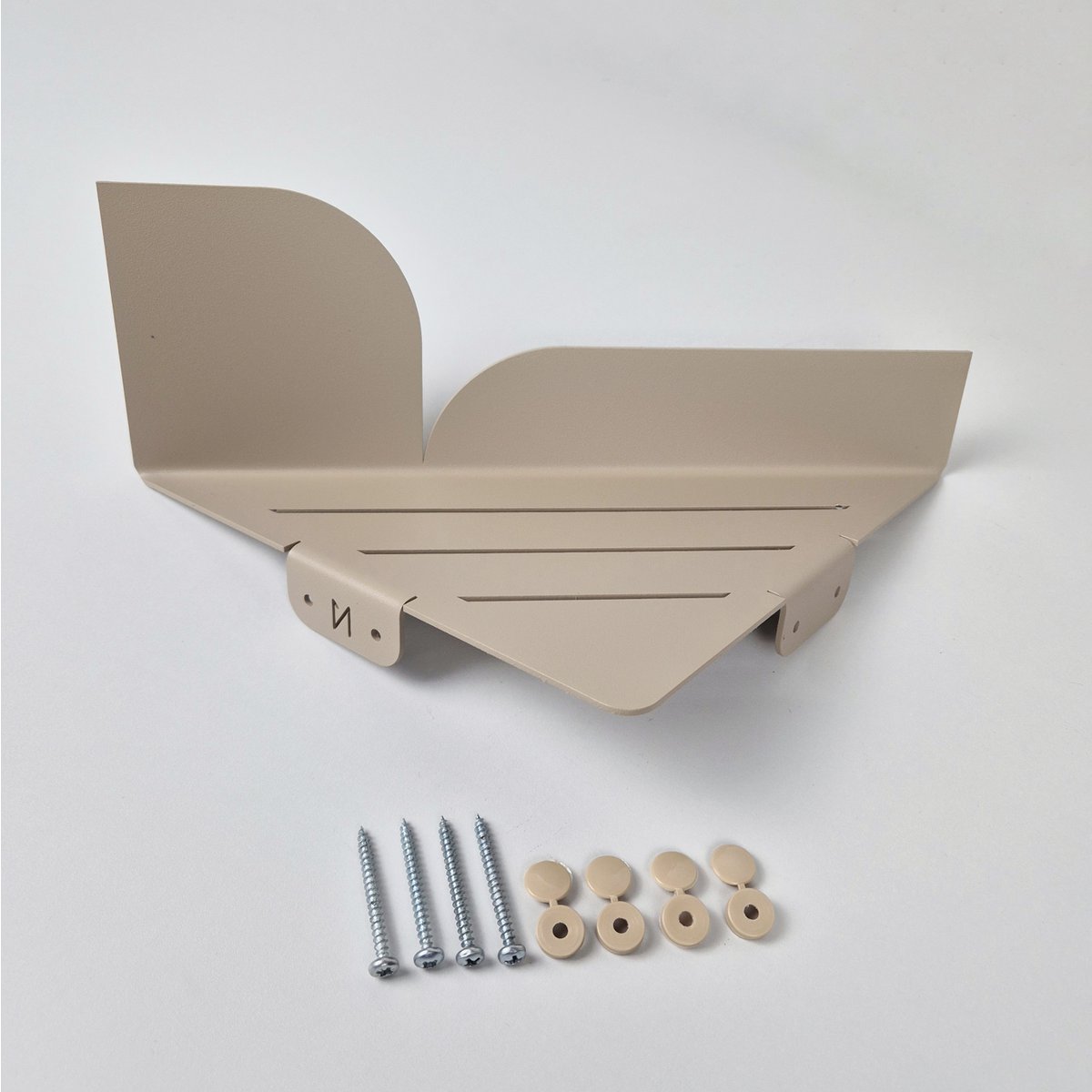 Shower corner shelf BAUHAUS, white, beige, grey, black