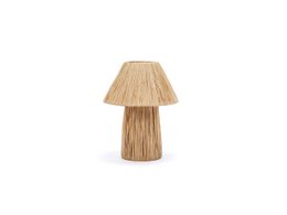 Håndlavet raffia bordlampe, sengelampe