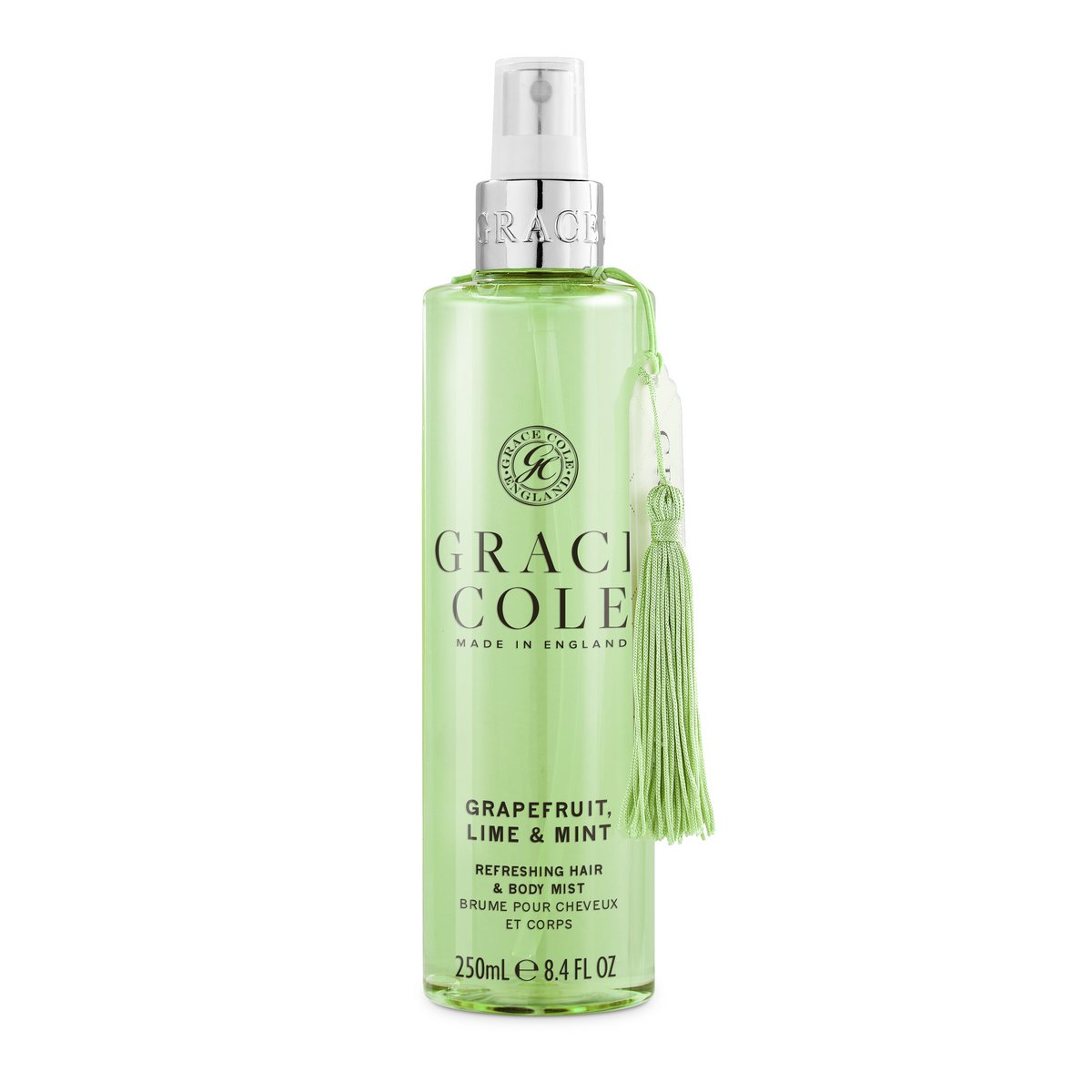 Spray per capelli e corpo al pompelmo, lime e menta 250 ml