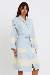Diamant-Bademantel – Babyblau