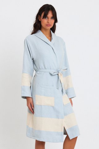 Diamond Bathrobe - Baby Blue