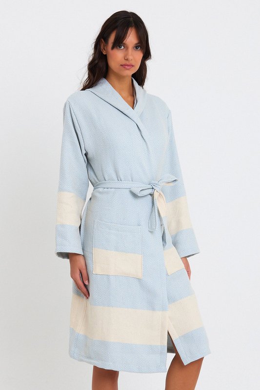 Diamond Bathrobe - Baby Blue