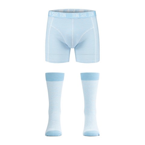 Stripe it - Bijpassende sokken en boxershort