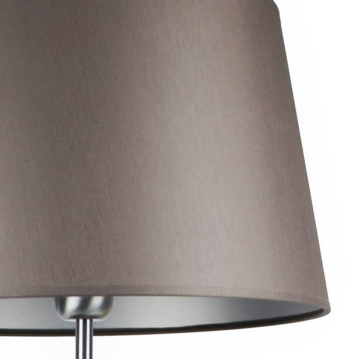 Lampenschirm Stoff dunkelgrau/ innen silber 33/27/20 cm