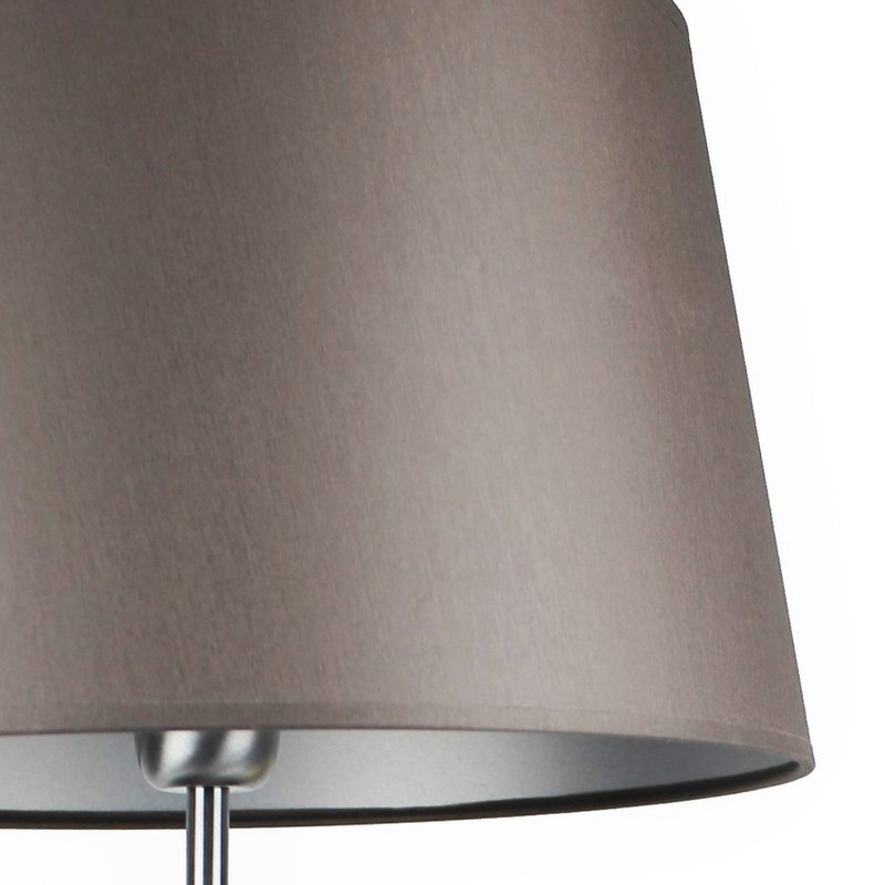 Lampenschirm Stoff dunkelgrau/ innen silber 33/27/20 cm