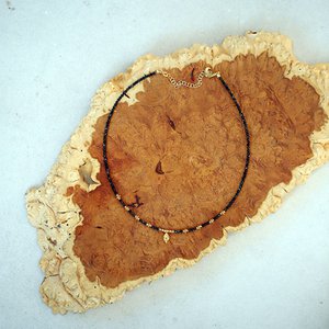Citrine pendant necklace obsidian