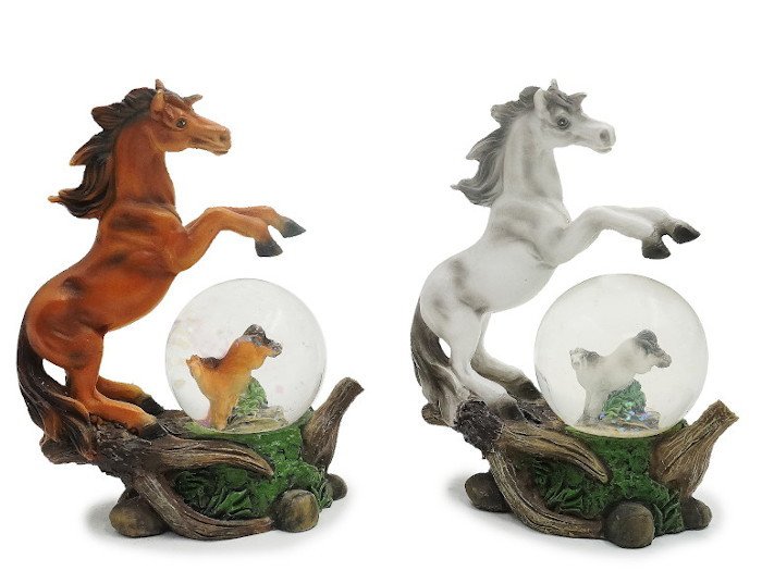 Poly paard met glitter paard