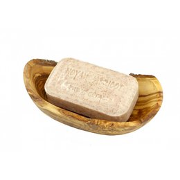 Seifenschale oval rustikal ca. 12 – 14 x 8 x 4 cm aus Olivenholz