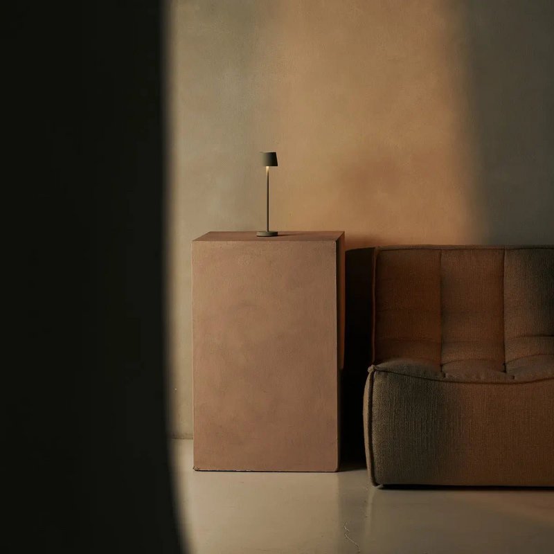 Vondel Mini Shadow Grå Trådløs Lampe