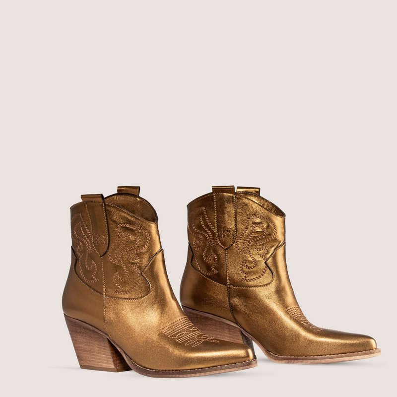 Bradley Nova Bronze Texan Ankle Boots