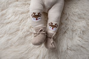 "Zuzu" Baby Cashmere Booties (0-6 months)
