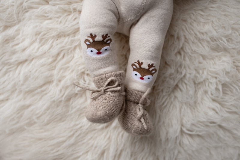 "Zuzu" Baby Cashmere Støvler (0-6 måneder)