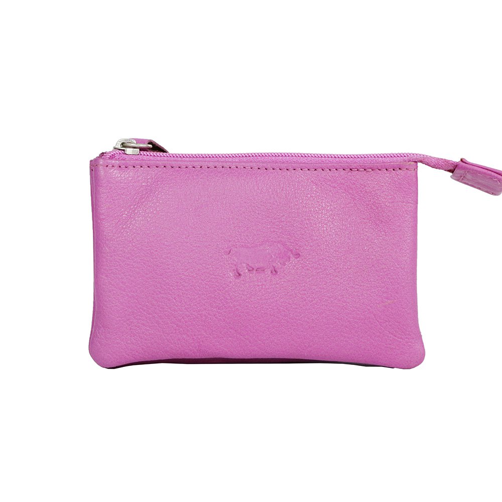 Leather Key Pouch In 11 Colors - With Zipper And Key Rings - Arrigo