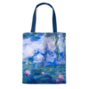Cotton Tote Bag Luxe, Monet,   Waterlilies
