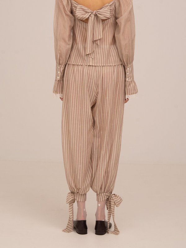 Strawberry Crush Pink Striped Trousers