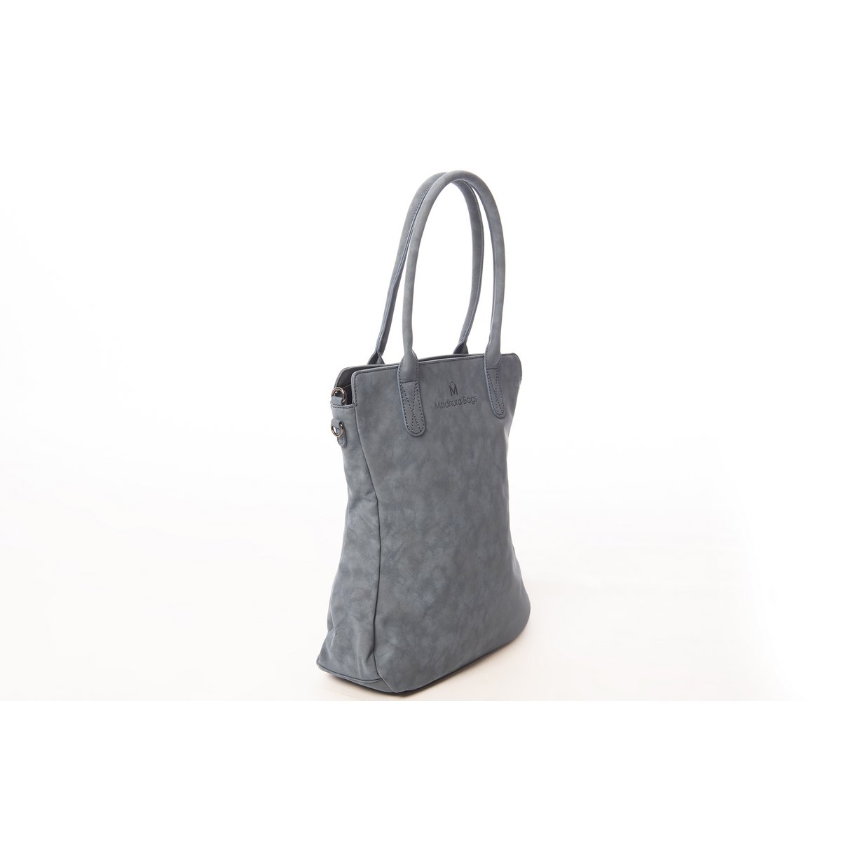 Hand/shoulder bag Dark blue curvy design