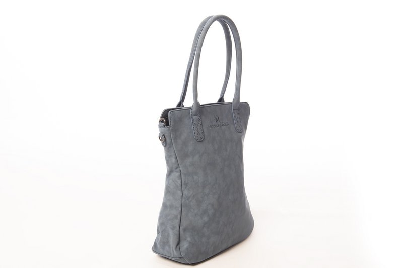 Hand/shoulder bag Dark blue curvy design