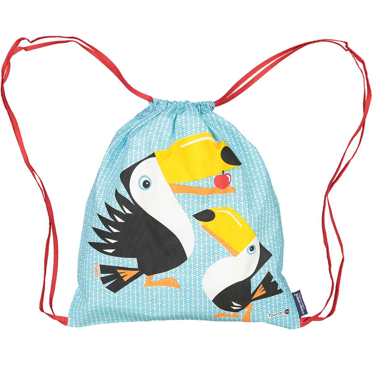 Børns aktivitetstaske, organisk bomuld, Toucan