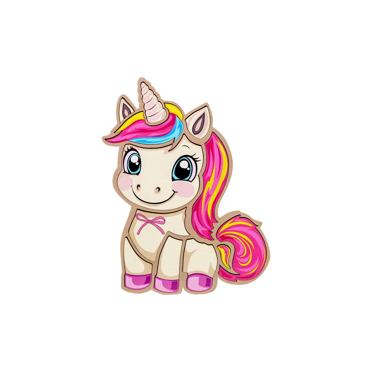 Wooden Unicorn Puzzle for Kids