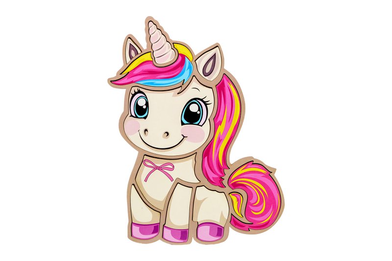 Wooden Unicorn Puzzle for Kids