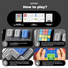 GiiKER Super Slide Puzzle Game, GRIGIO