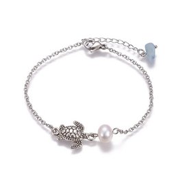 Bracelet acier inoxydable tortue