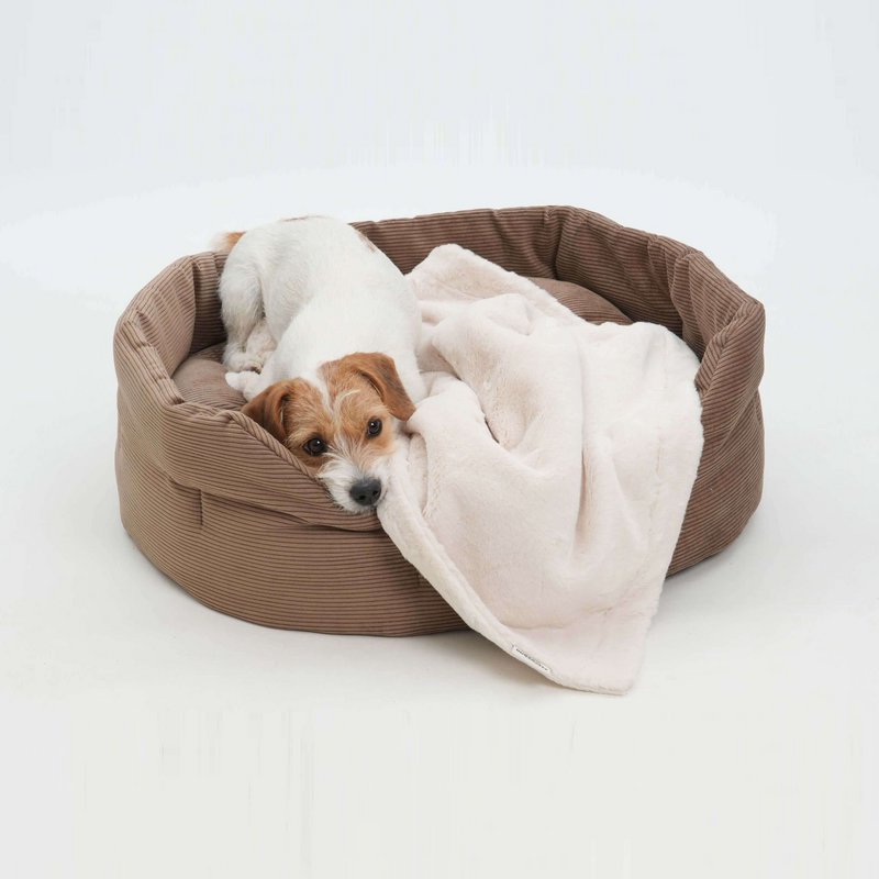 Hundekörbchen Chelsea Cord toffee